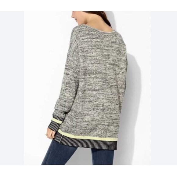 Urban Outfitters Silence + Noise Finish Line Sweater Womens Small Marled Black - Picture 4 of 9
